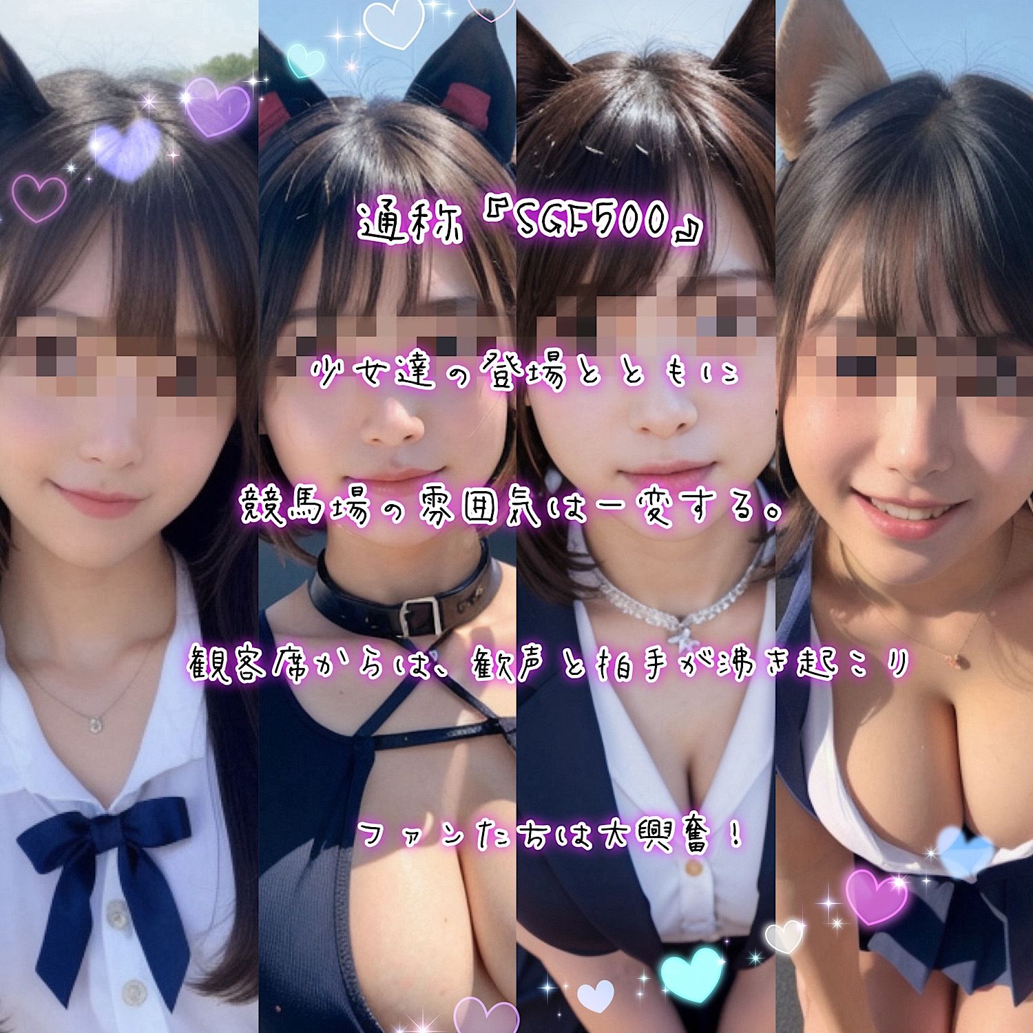 サンプル画像2:競馬場のJKアイドル馬耳ガール(LOVE JUICE) [d_372357]