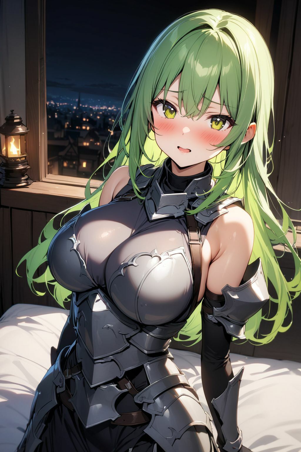 サンプル画像1:夜は最弱の女騎士団長(肉欲の園) [d_372487]