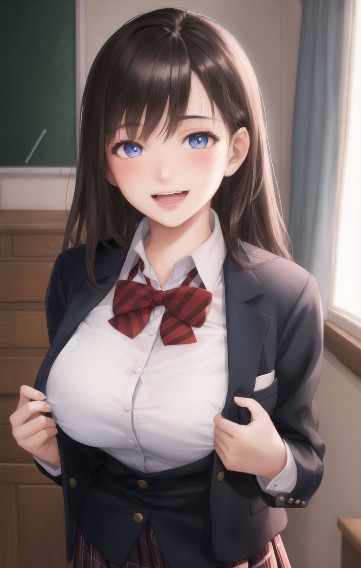 サンプル画像1:巨乳なミスコン女子とちょっと早めの卒業式(発射2秒前) [d_372515]