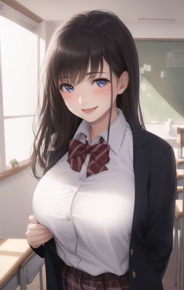 サンプル画像2:巨乳なミスコン女子とちょっと早めの卒業式(発射2秒前) [d_372515]