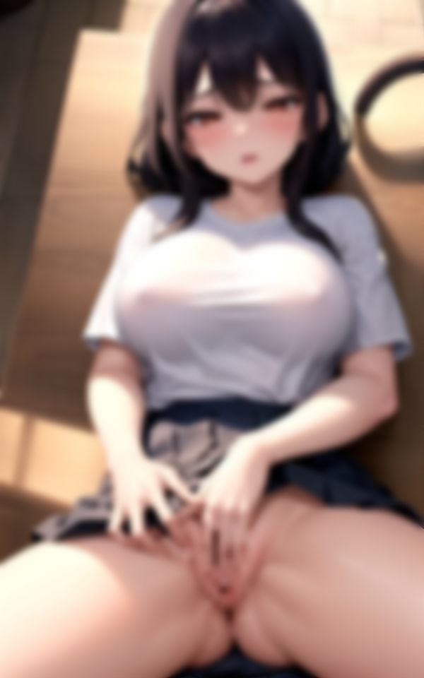 サンプル画像6:オナニーの快感に目覚めた美人女学生写真集(妄想AI美女) [d_372541]