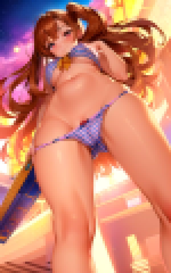 サンプル画像3:真下から見る美女の絶景(癒しの彼女たち) [d_372574]