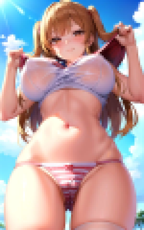 サンプル画像1:セッ◯ス＆海が大好きな爆乳ライフセイバー(ero02) [d_372664]