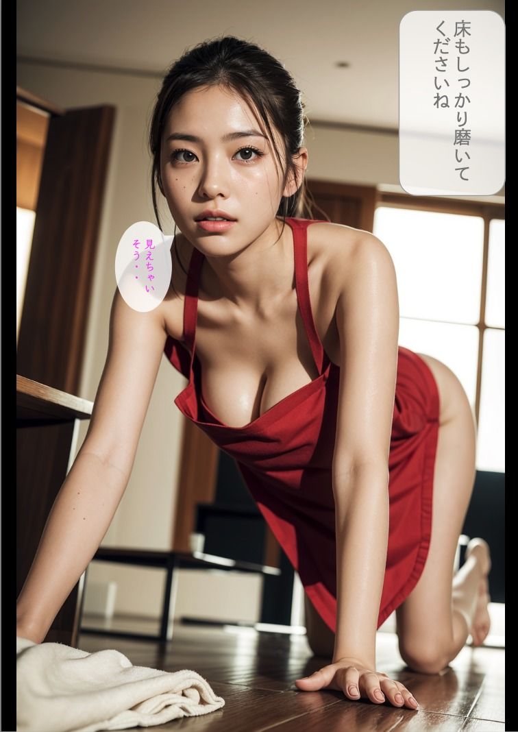 サンプル画像4:［ストーリー＋大量画像］全員爆乳エロBODY従順言いなり家政婦(顔面最強美双子（AI2Twins）) [d_372691]