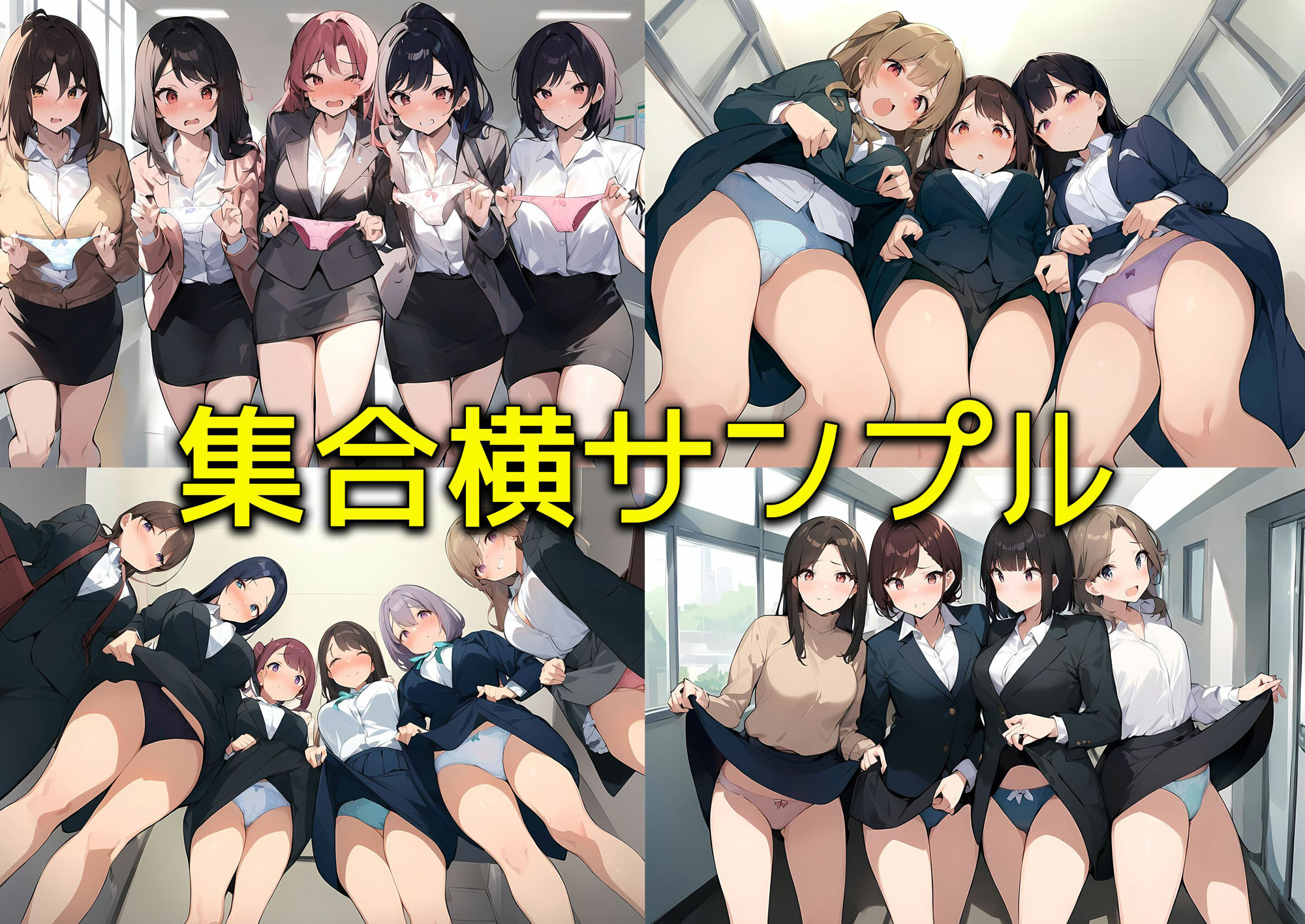 サンプル画像6:僕は職場で一緒に働く女子社員全員の下着が見たい(日替わりさん) [d_372709]