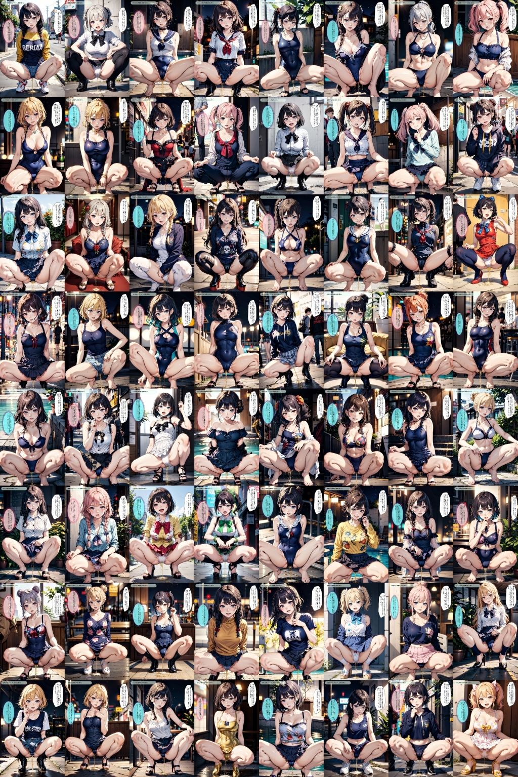 サンプル画像2:しゃがみ放尿美女【vol.1】 – Crouching urinating beauty ［vol.1］ -(あらぶるま18＋（二次元）) [d_372827]