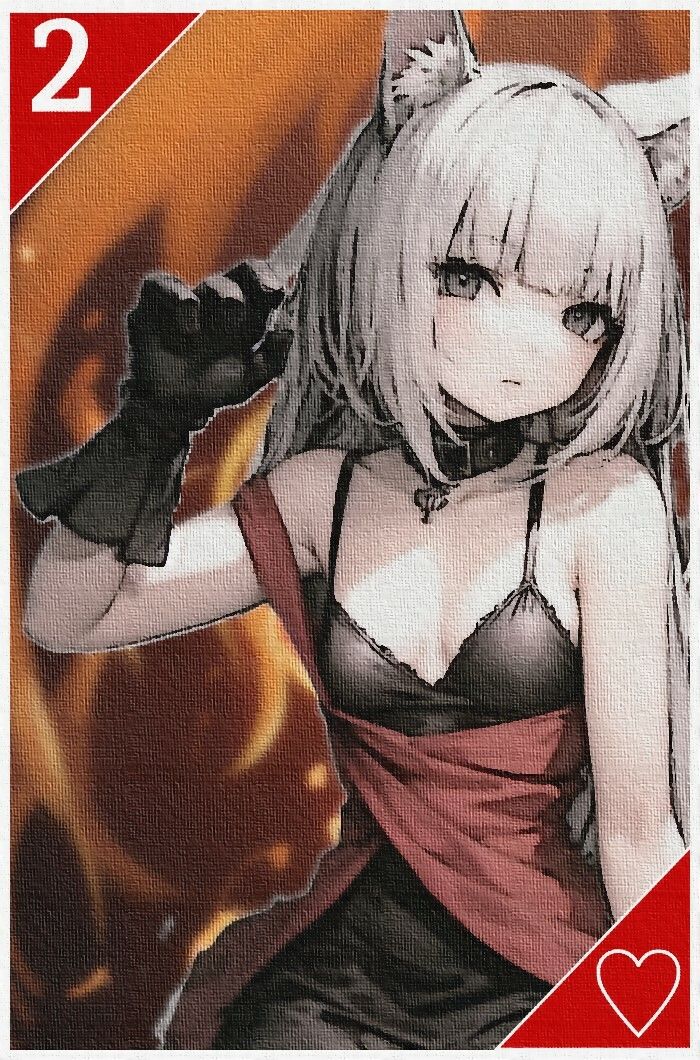 サンプル画像4:けもみみカード（トランプ風）(エロめがね猿) [d_372844]