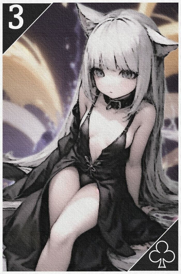 サンプル画像5:けもみみカード（トランプ風）(エロめがね猿) [d_372844]