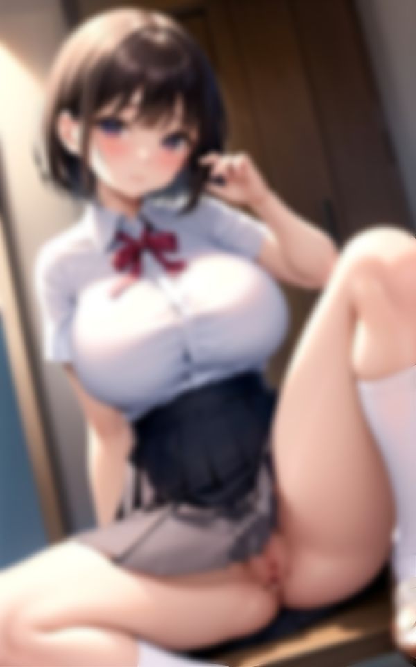 サンプル画像6:綺麗なオ○ンコを見せつけてくるエチエチ女学生(リアルAI製作会) [d_372917]