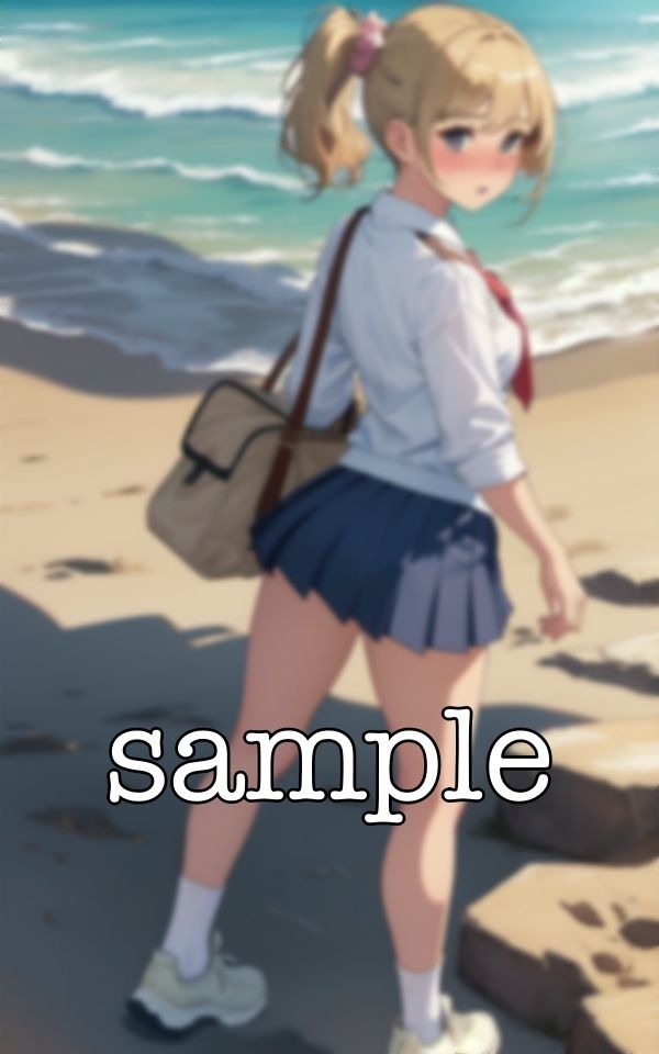 サンプル画像4:JKとパンチラ海デート！ミニスカ制服のかわいい女子と援交デート特集(性欲モンスター企画) [d_372959]