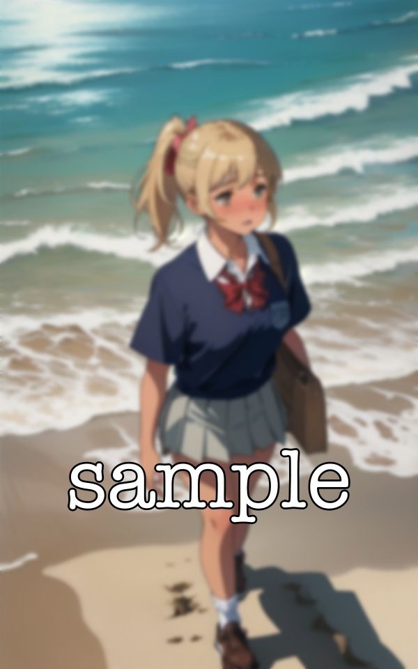 サンプル画像5:JKとパンチラ海デート！ミニスカ制服のかわいい女子と援交デート特集(性欲モンスター企画) [d_372959]