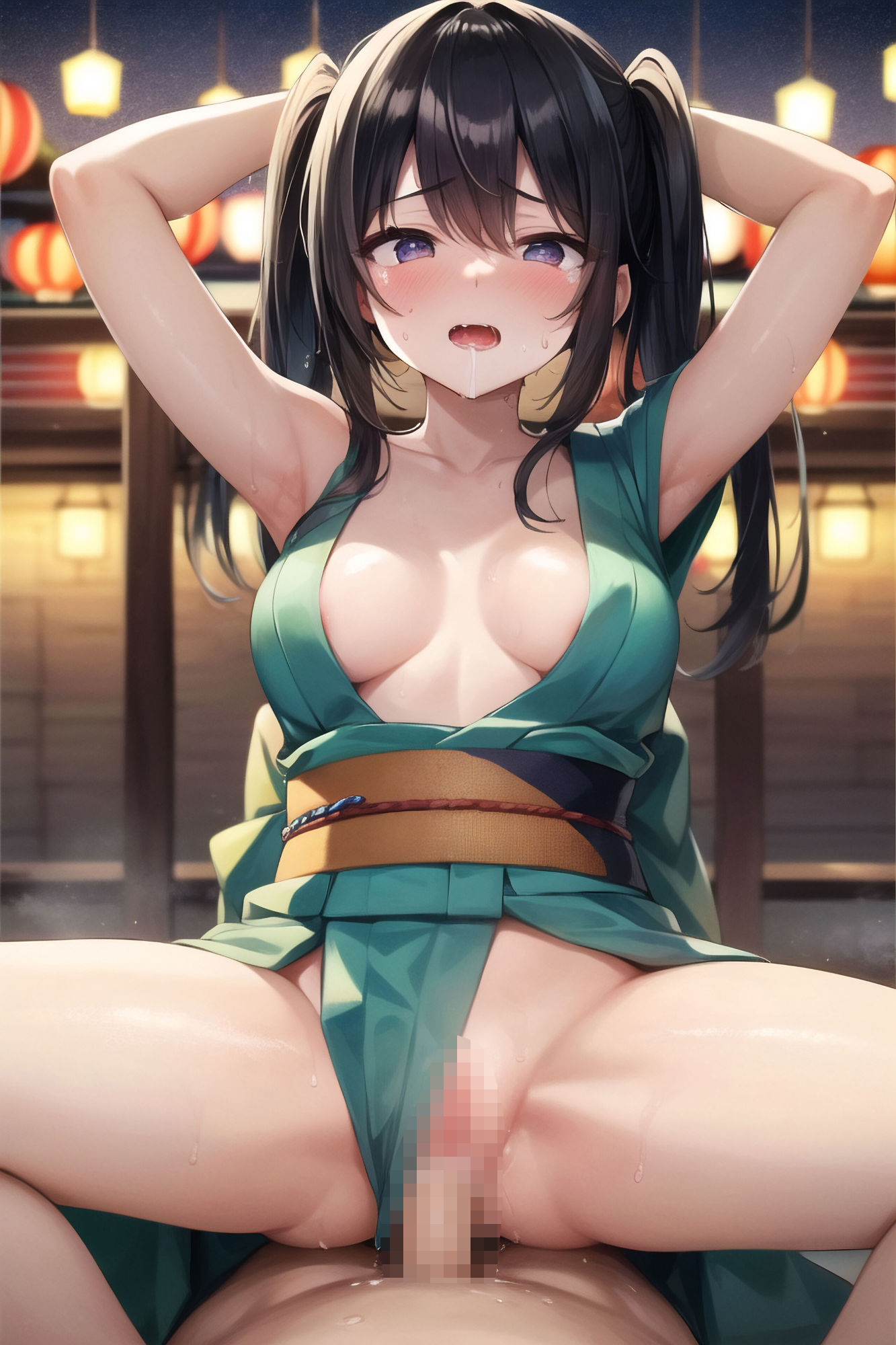 サンプル画像3:浴衣を着た無知な少女をやりたい放題(逢月ひなた) [d_372974]