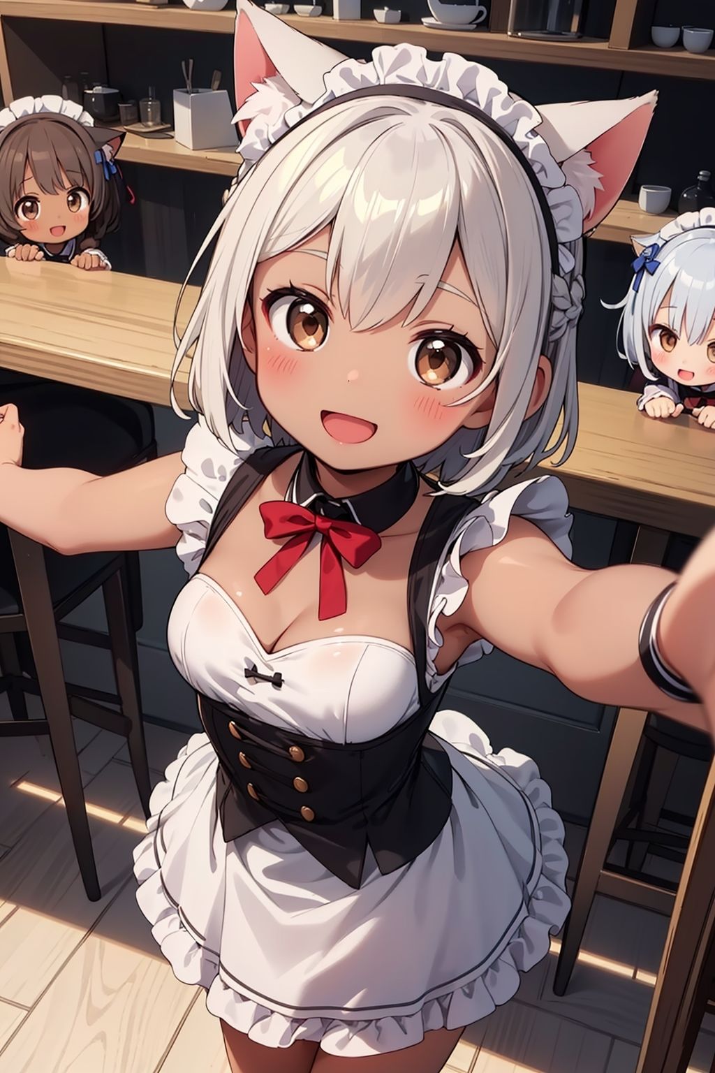 サンプル画像1:ネコミミおっぱいカフェ(謎の海産物) [d_372991]