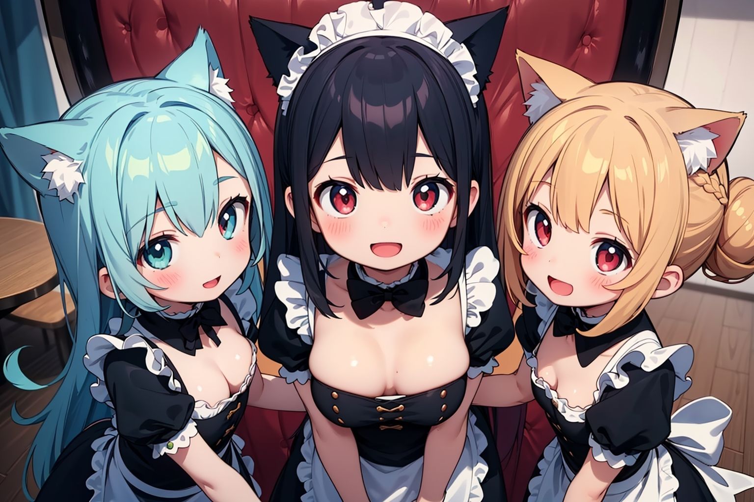 サンプル画像2:ネコミミおっぱいカフェ(謎の海産物) [d_372991]