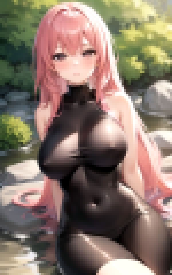 サンプル画像4:ピンク髪の爆乳お姉さん(舐め合いの夜) [d_373027]