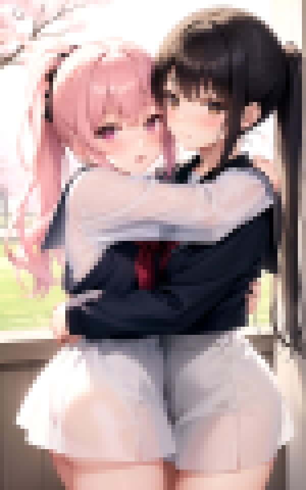 サンプル画像1:ずっと一緒だよ〜秘密の春、二人だけの秘密のレズ行為〜(舐め合いの夜) [d_373041]