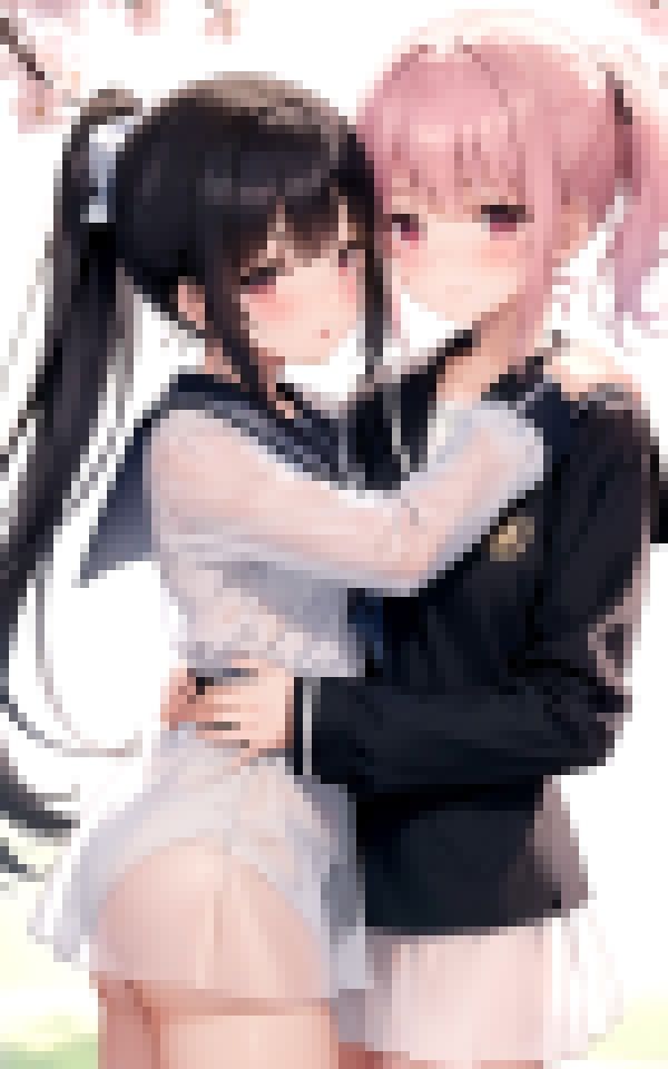 サンプル画像2:ずっと一緒だよ〜秘密の春、二人だけの秘密のレズ行為〜(舐め合いの夜) [d_373041]