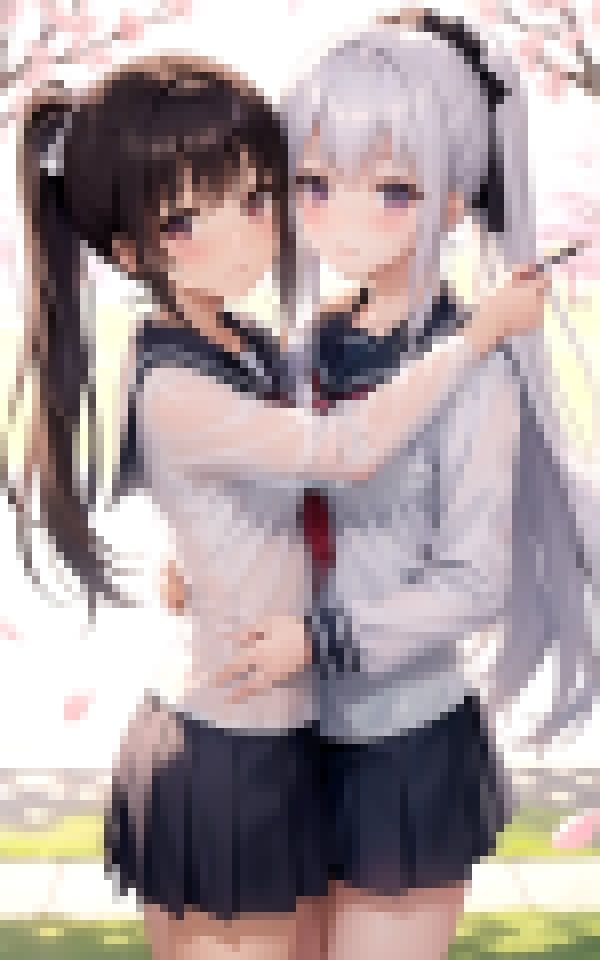 サンプル画像3:ずっと一緒だよ〜秘密の春、二人だけの秘密のレズ行為〜(舐め合いの夜) [d_373041]