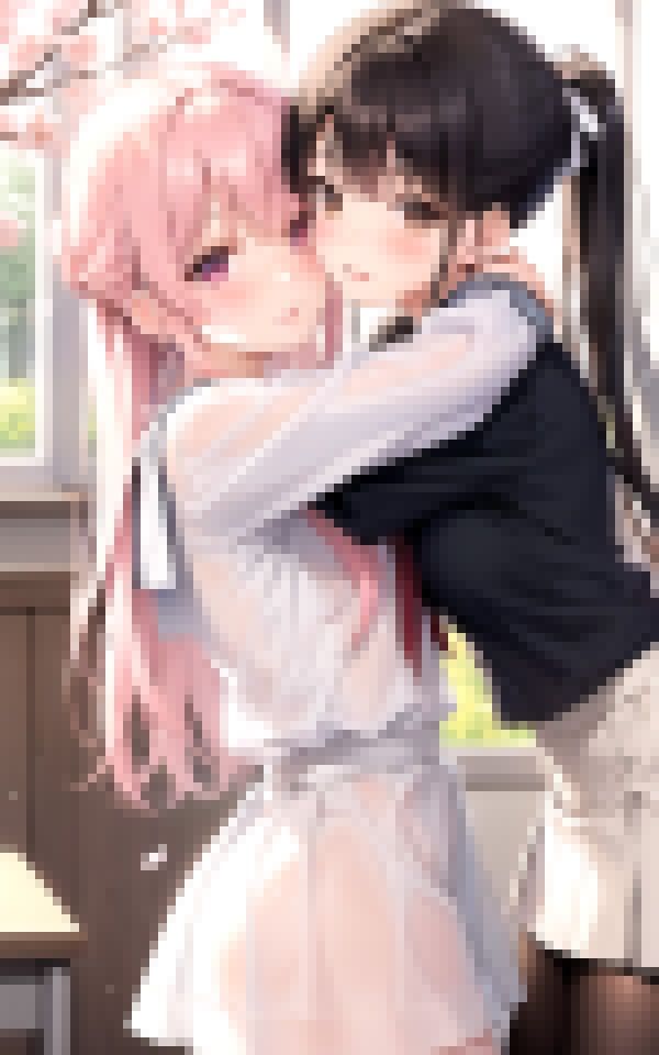 サンプル画像4:ずっと一緒だよ〜秘密の春、二人だけの秘密のレズ行為〜(舐め合いの夜) [d_373041]