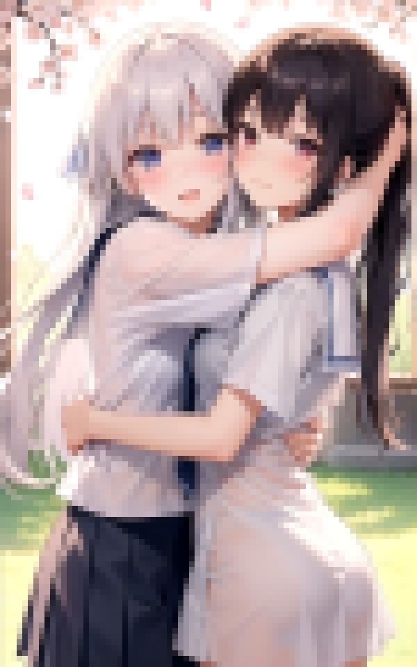 サンプル画像5:ずっと一緒だよ〜秘密の春、二人だけの秘密のレズ行為〜(舐め合いの夜) [d_373041]