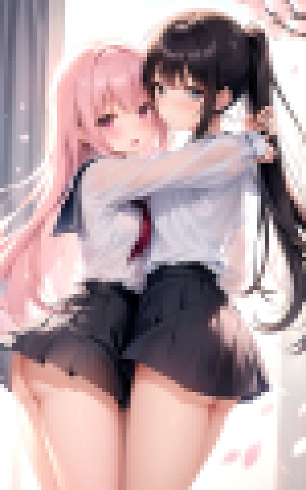 サンプル画像6:ずっと一緒だよ〜秘密の春、二人だけの秘密のレズ行為〜(舐め合いの夜) [d_373041]