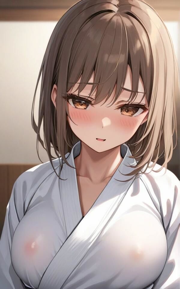 サンプル画像3:夢にみていたノーブラ美女のズレた柔道着！ ちょっと何でたってるのヨ！私に興奮したの？(青春の淡い光) [d_373042]