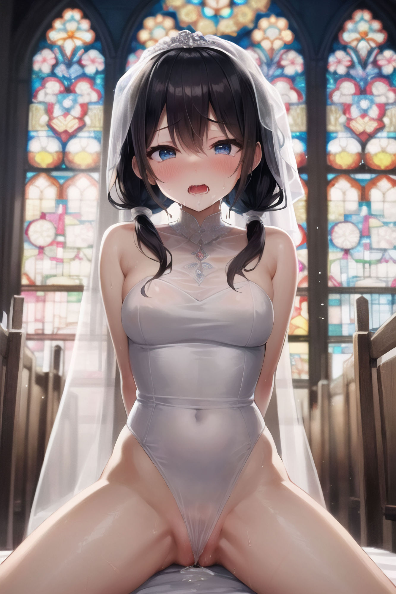 サンプル画像3:結婚式を破壊するDQNグループに花嫁まで犯●れた(逢月ひなた) [d_373186]