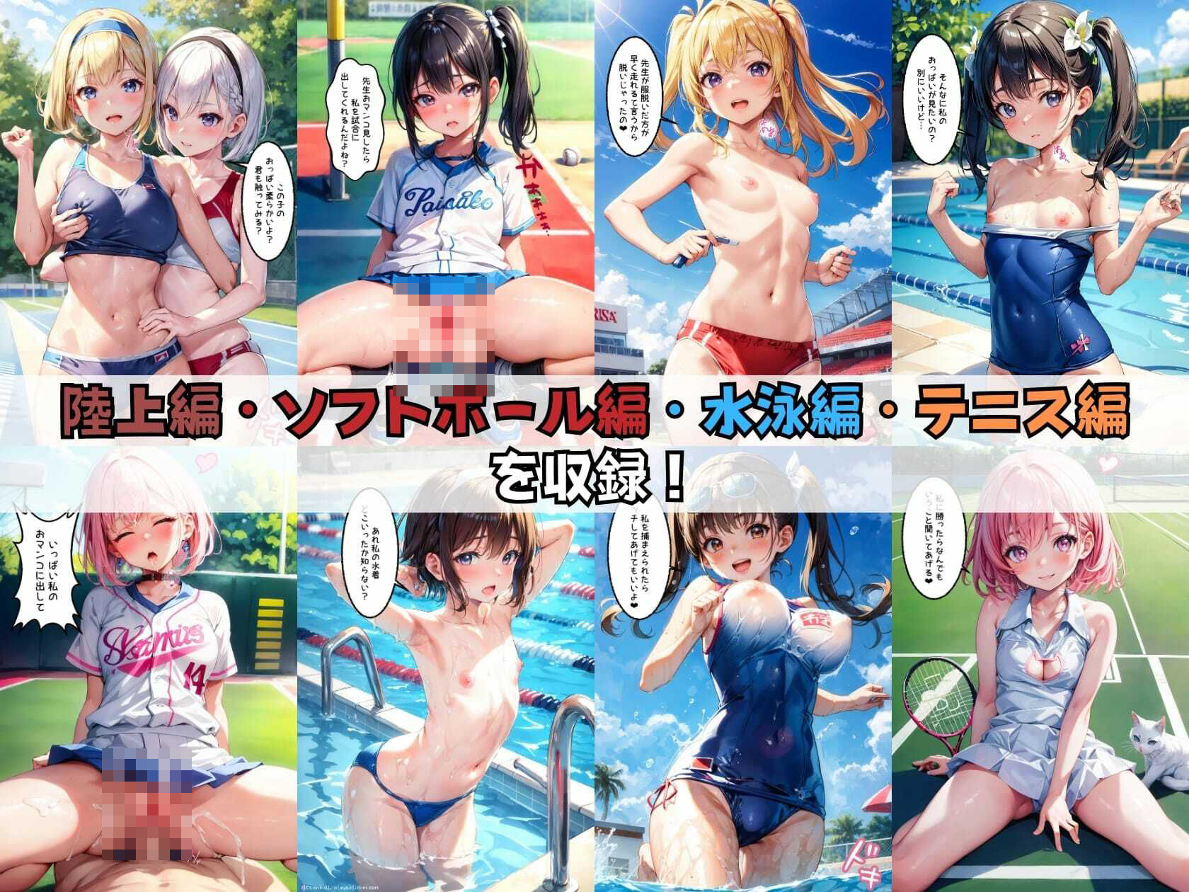 サンプル画像3:少女たちの部活動がエロすぎた件！【セリフ付き】(High-Quality-Story) [d_373192]