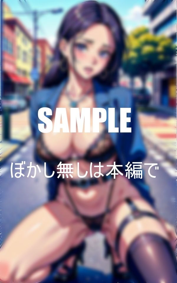 サンプル画像4:街中で下着でガーターベルト男を狙って濡れそぼるオマ〇コ(Yサークル) [d_373245]