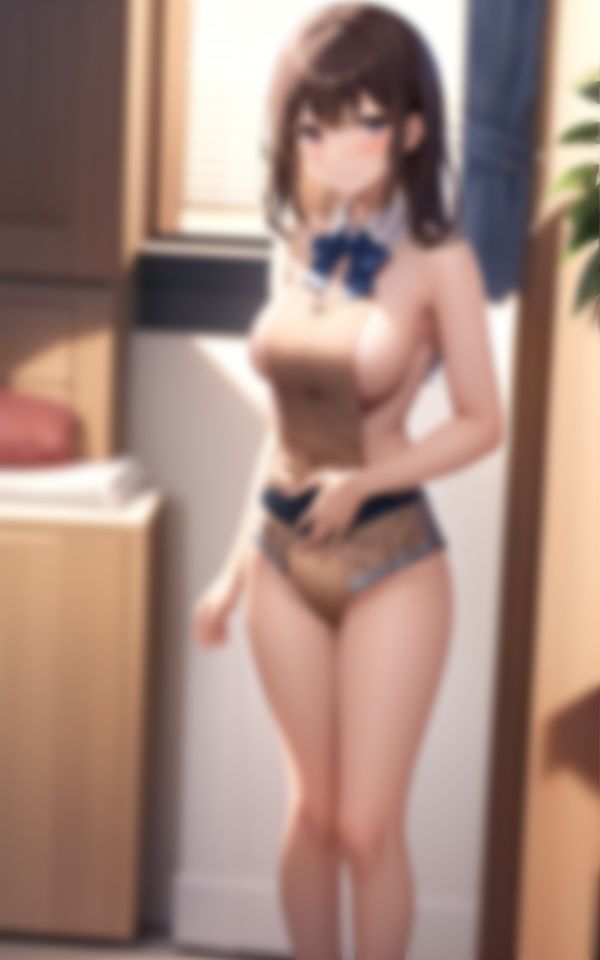 サンプル画像3:スタイル抜群の美女が童貞くんを色仕掛け(美女AI製作LaBO) [d_373400]