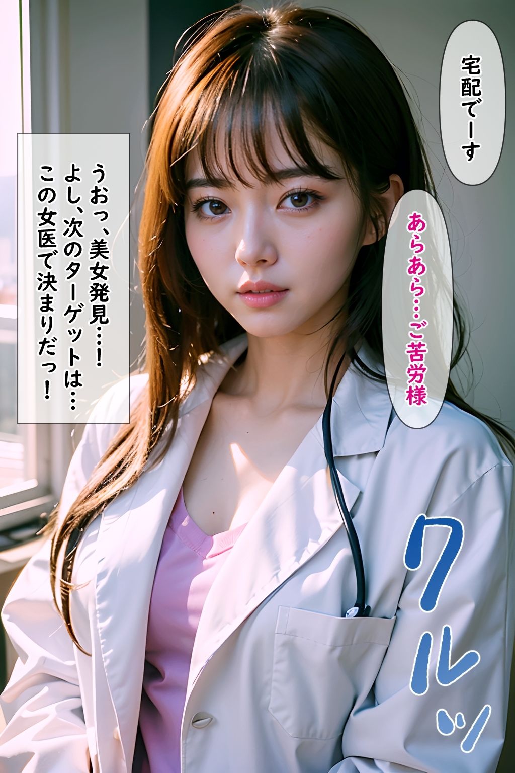 サンプル画像1:催●宅配便7:女医編〜産地直送、あのコの子宮に新鮮ザー●ンをお届け〜(官能マンガ（Mスタジオ）) [d_373523]