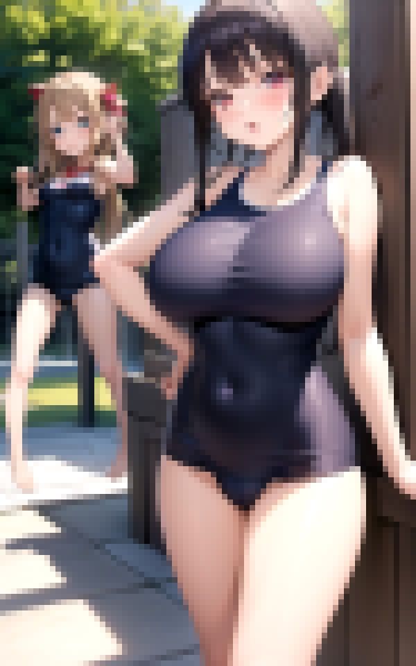 サンプル画像3:スク水コスプレ(センシャルシリコンストーリーズ) [d_373620]