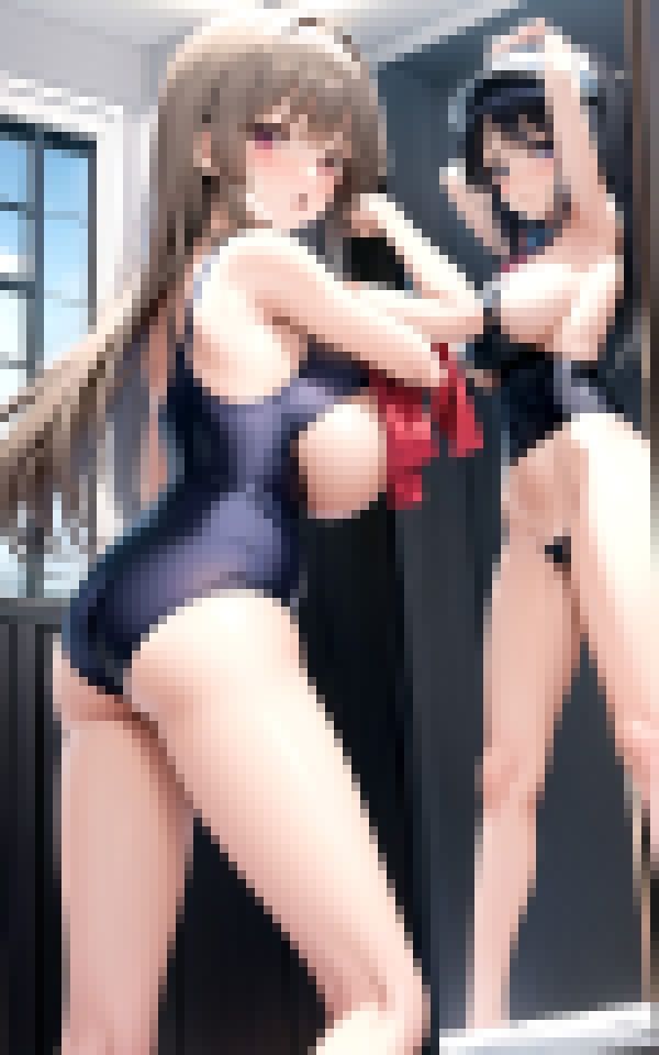 サンプル画像4:スク水コスプレ(センシャルシリコンストーリーズ) [d_373620]