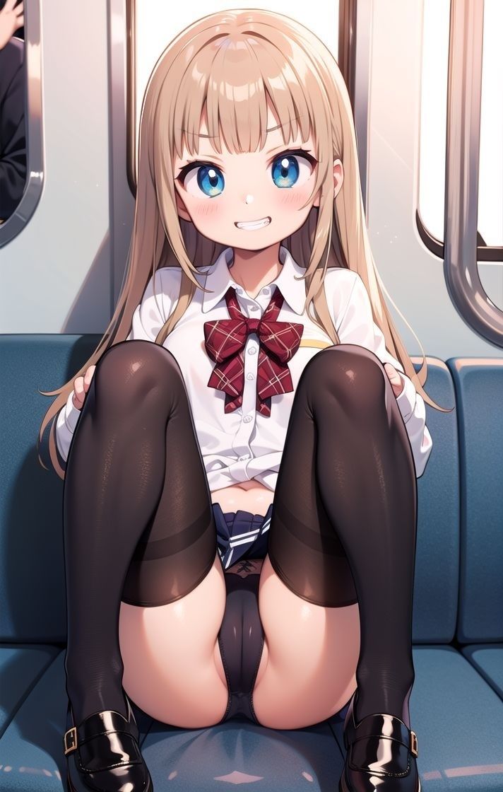 サンプル画像2:パンチラで誘ってくるドスケベ女子に鬼アクメ！(しみしみ) [d_373622]