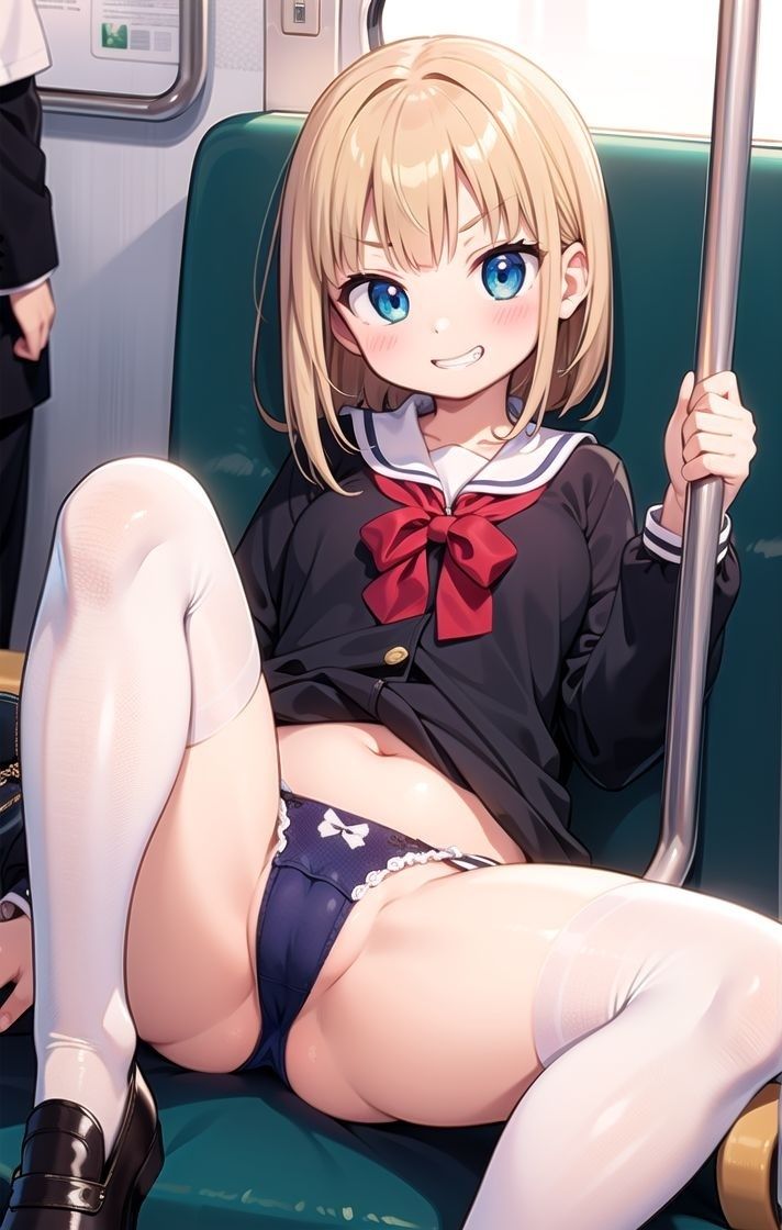 サンプル画像3:パンチラで誘ってくるドスケベ女子に鬼アクメ！(しみしみ) [d_373622]