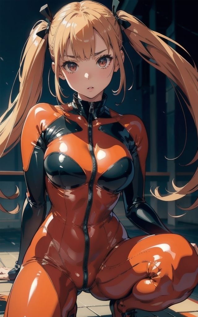 サンプル画像2:ラバースーツ彼女II【AI美女イラスト集】(AI picture factory) [d_373661]