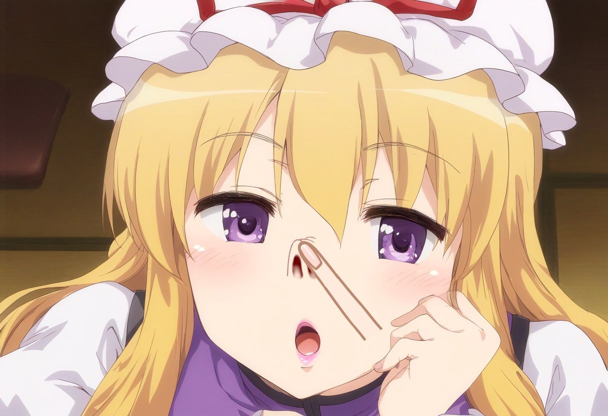 サンプル画像2:紫様の雅なクシャミ(くしゃみフェチ専門店) [d_373685]