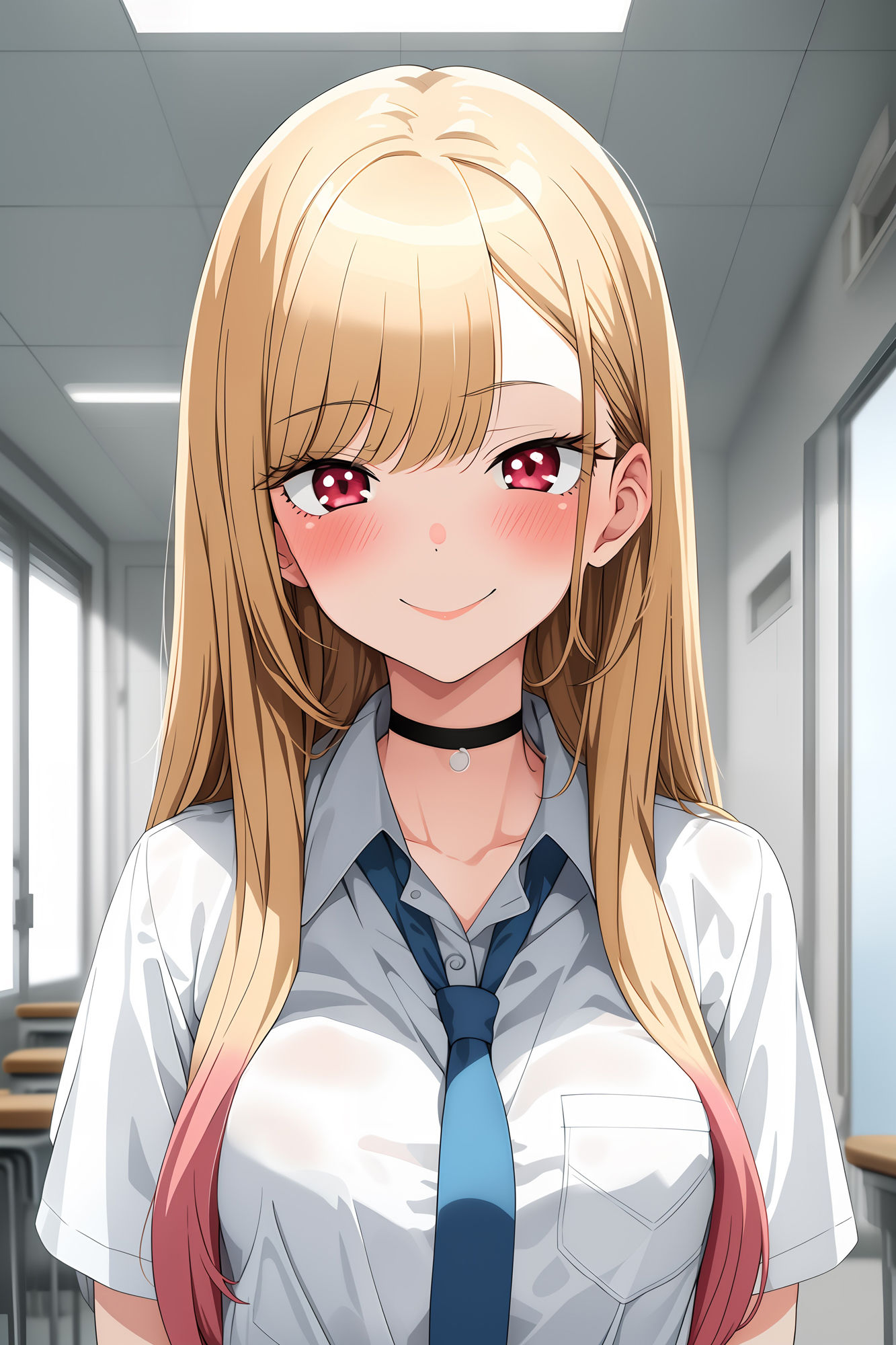 サンプル画像2:着せ替え人形があなたを誘惑(AIルーム) [d_373692]