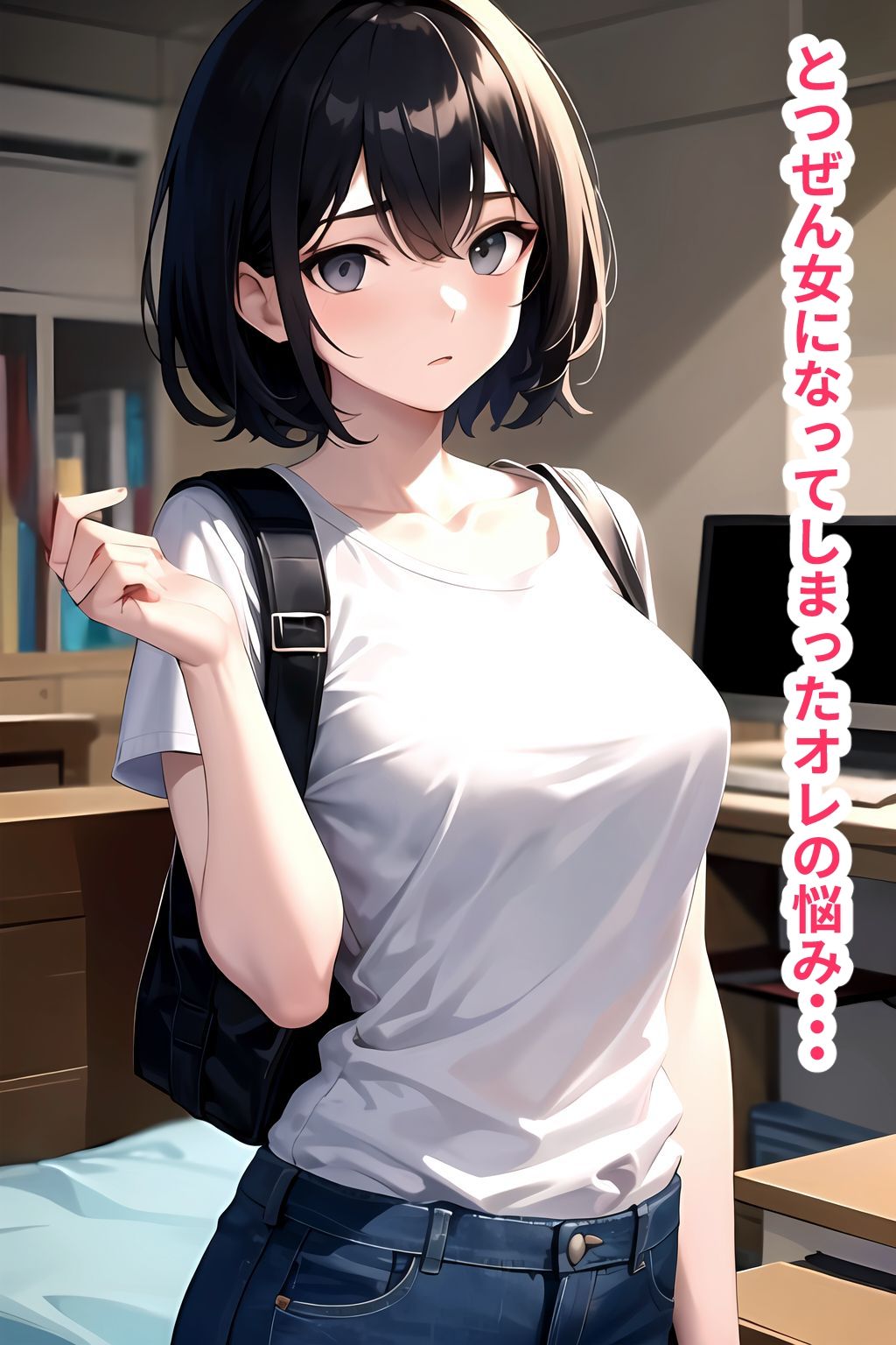 サンプル画像1:女体化したオレがマッチングアプリで出会った男と中出しセックスしまくる話(晴天艦) [d_373728]