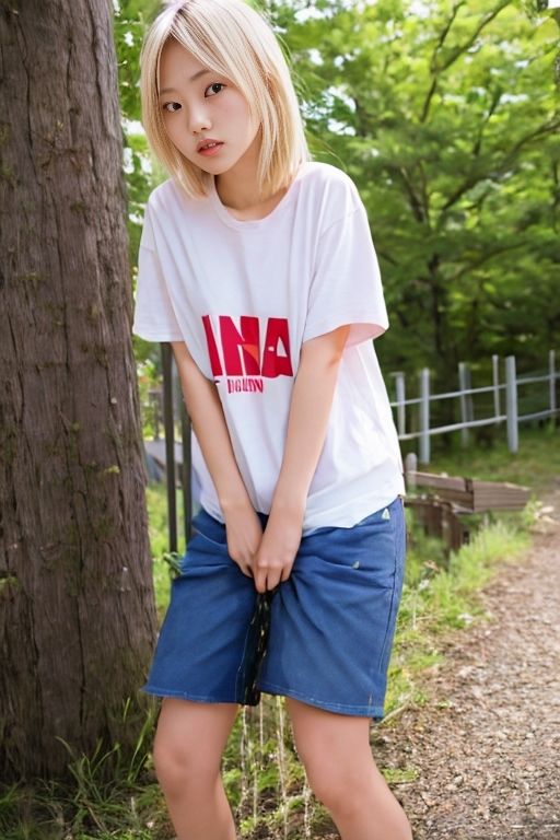 サンプル画像1:キャンプ場おもらし(P-AI planning) [d_373887]