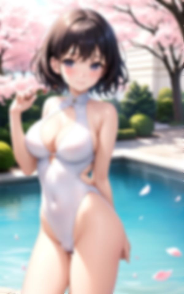 サンプル画像1:春のプールで僕を誘惑してくる水泳部のエッチな先輩(おやすみOLちゃん) [d_373918]