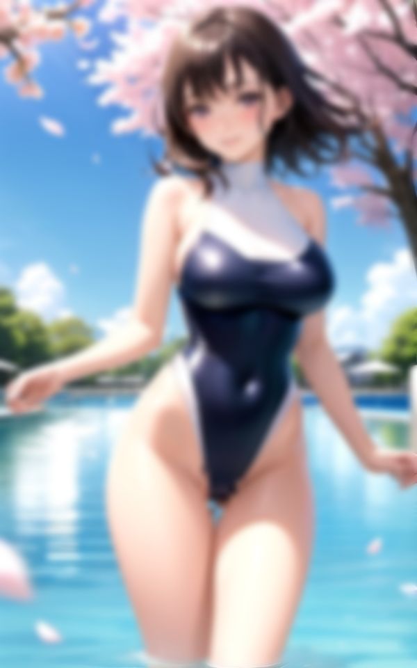 サンプル画像6:春のプールで僕を誘惑してくる水泳部のエッチな先輩(おやすみOLちゃん) [d_373918]