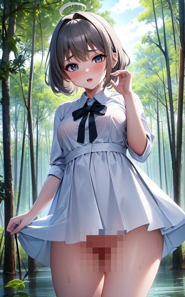 サンプル画像1:美女を森に連れ込んでイタズラした件(AIマイスター) [d_373955]