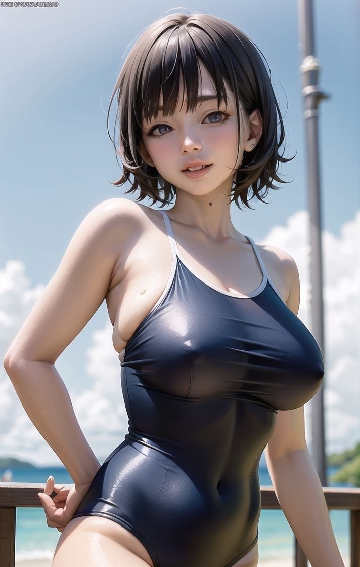 サンプル画像3:スク水ぬるっとズラしてがっつりエッチ(えっちらおっちら) [d_374046]