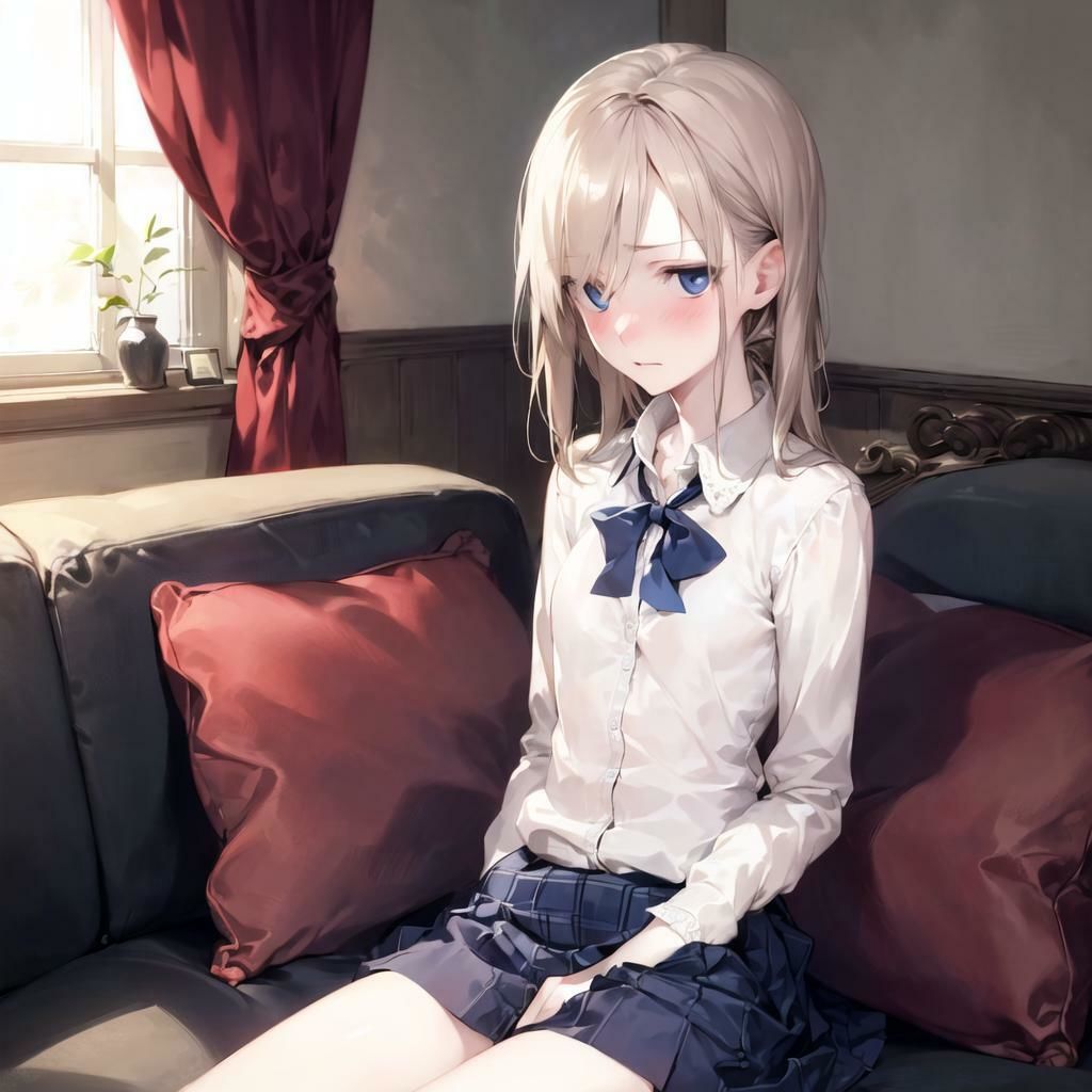 サンプル画像2:制服フェチ ソファとJK編(フェチ工房) [d_374058]