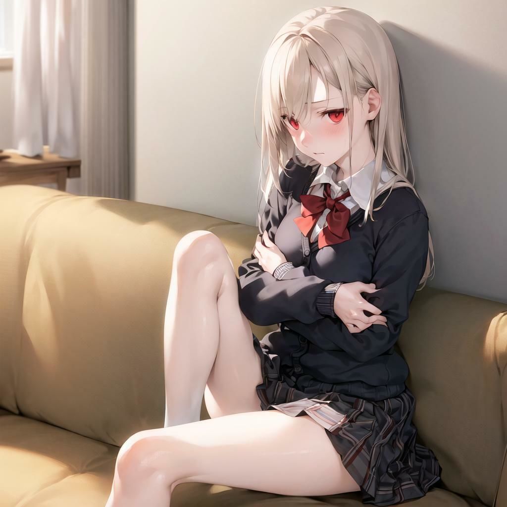 サンプル画像4:制服フェチ ソファとJK編(フェチ工房) [d_374058]