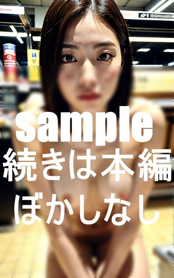 サンプル画像5:血迷った新妻のスーパーマーケット露出(AOKI) [d_374073]