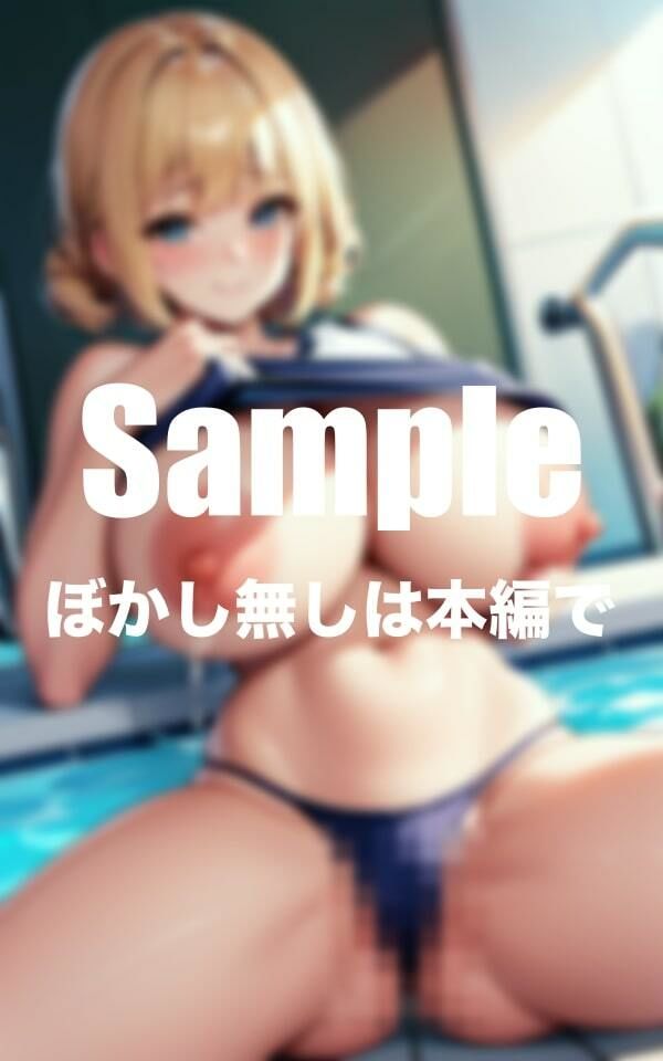 サンプル画像1:爆乳スク水 パックリ丸見え(アヘアヘ惑星) [d_374216]