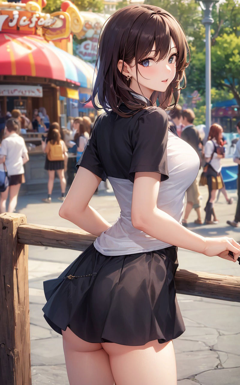 サンプル画像2:遊園地でお尻出しちゃいました 触り放題、見放題、ヤリ放題！(ますたーど) [d_374451]