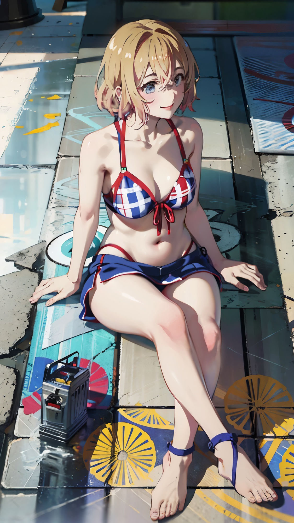 サンプル画像1:魅惑のAI画像シリーズ 2 七〇麻美ちゃん 降臨！(智之) [d_374512]